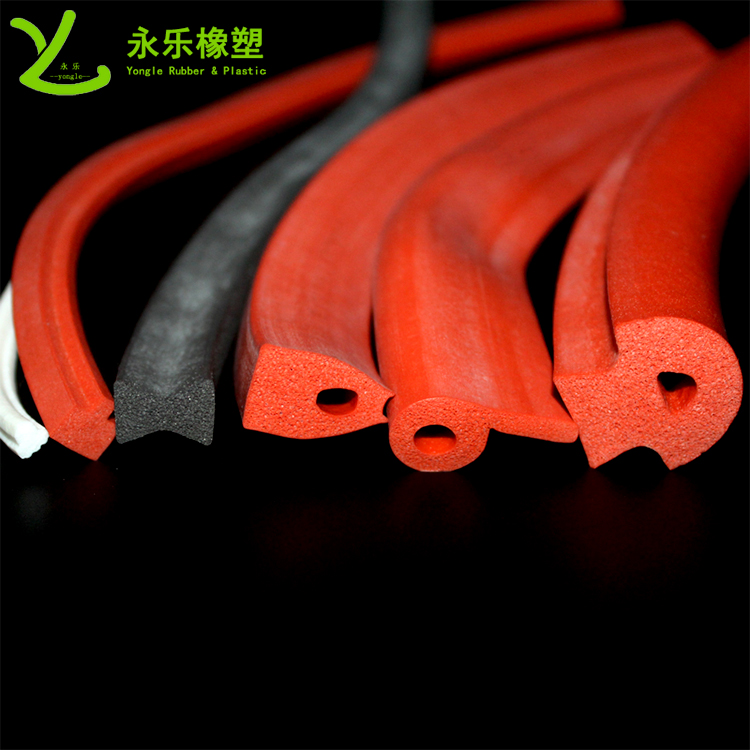 擠出發(fā)泡密封條，定制硅膠發(fā)泡密封條，耐高溫發(fā)泡硅膠密封條