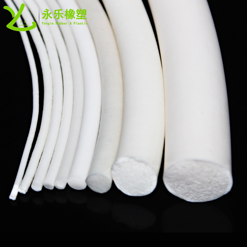 河西白色發(fā)泡硅膠條，無鹵發(fā)泡硅膠密封條，防水發(fā)泡硅膠密封條