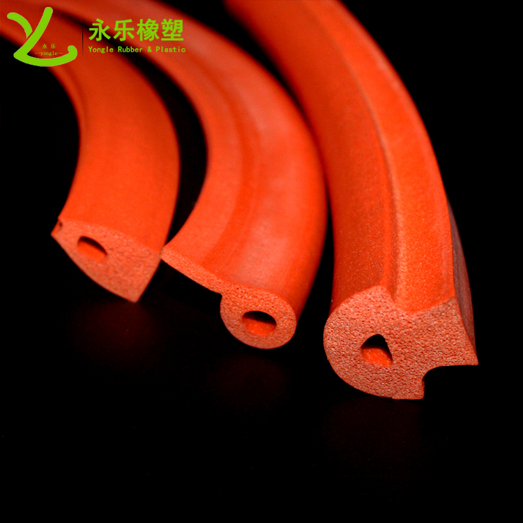 擠出發(fā)泡密封條，定制硅膠發(fā)泡密封條，耐高溫發(fā)泡硅膠密封條