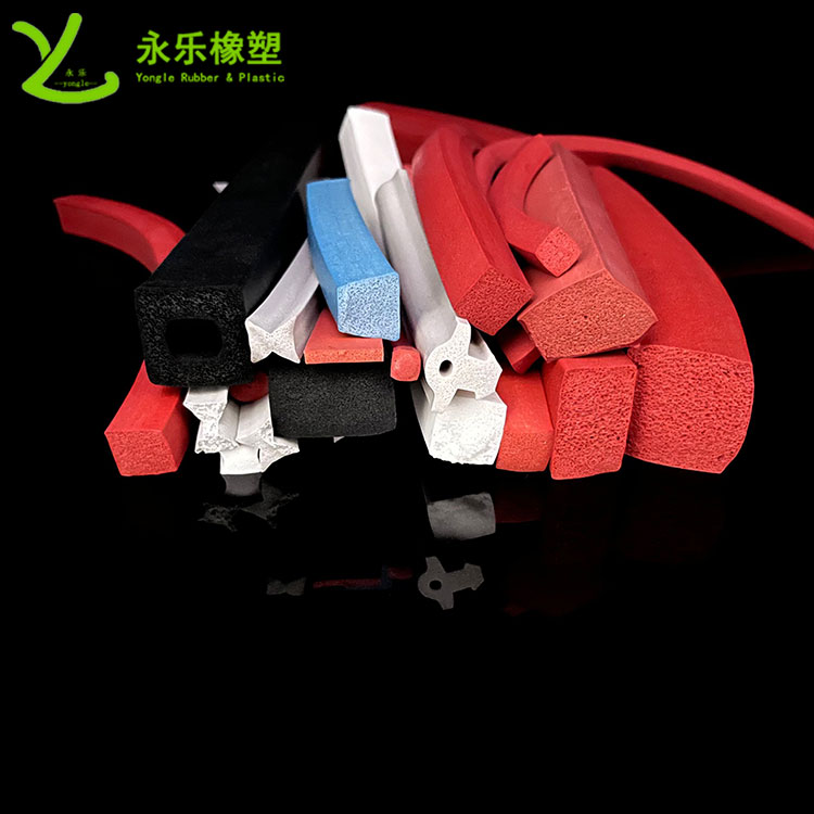 擠出發(fā)泡硅膠條，防水發(fā)泡硅膠條，耐高溫發(fā)泡硅膠條