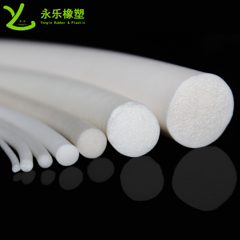 河西白色發(fā)泡硅膠條，無鹵發(fā)泡硅膠密封條，防水發(fā)泡硅膠密封條