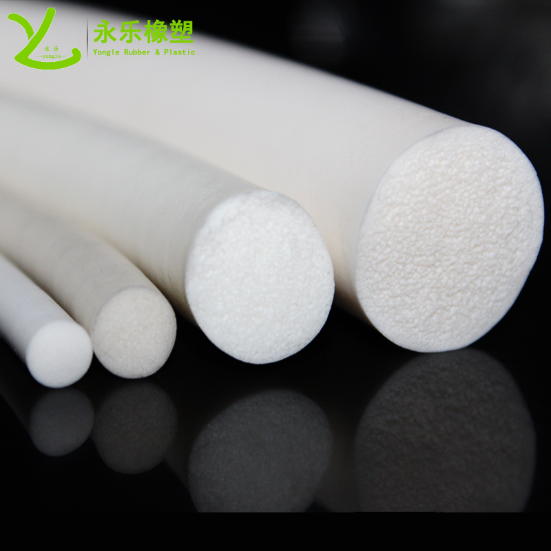 河西白色發(fā)泡硅膠條，無鹵發(fā)泡硅膠密封條，防水發(fā)泡硅膠密封條