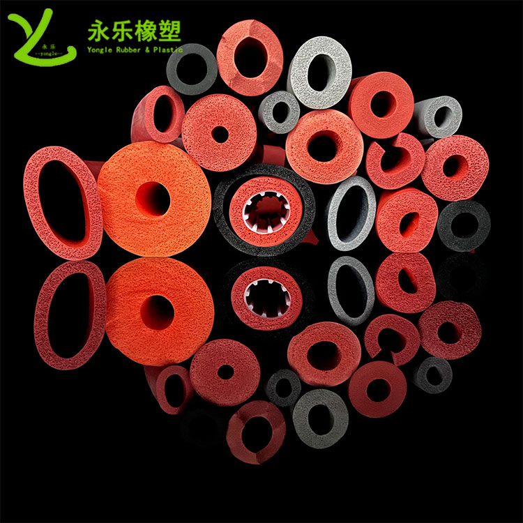 擠出發(fā)泡硅膠管，耐高溫發(fā)泡硅膠管，耐老化發(fā)泡硅膠管