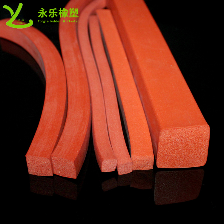 和平擠出防撞發(fā)泡硅膠條，阻燃發(fā)泡硅膠條，無氣味門窗發(fā)泡硅膠密封條